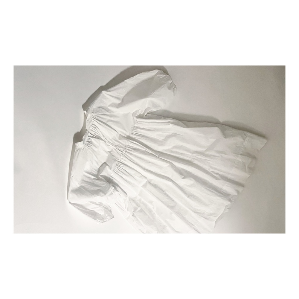 EVERLANE | The Shirred Yoke Mini Dress